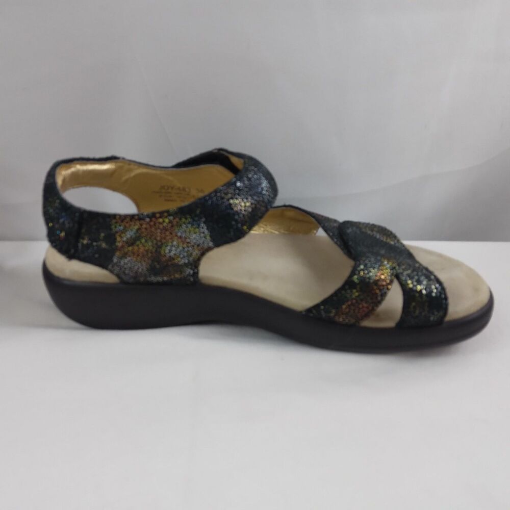Alegria Joy Oh Snap Joy-483 Black Iridescent Leather Women's Size 38 US 8 8.5 - Picture 6 of 10